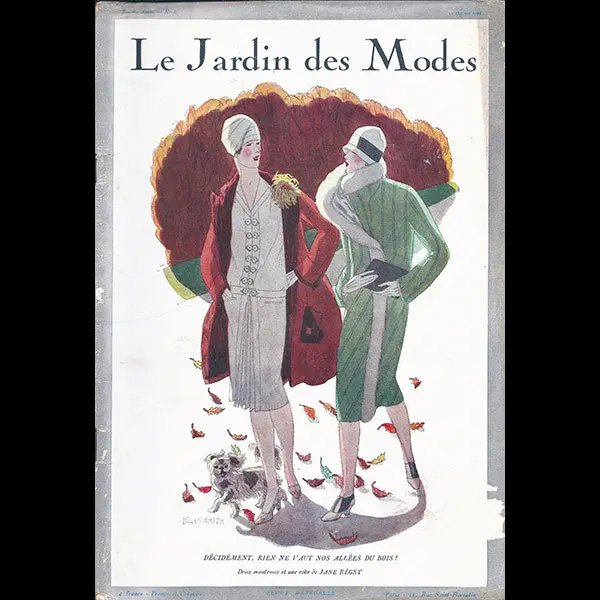 Le Jardin Des Modes, N°87, 15 Octobre 1926, Couverture D'helen Smith 1
