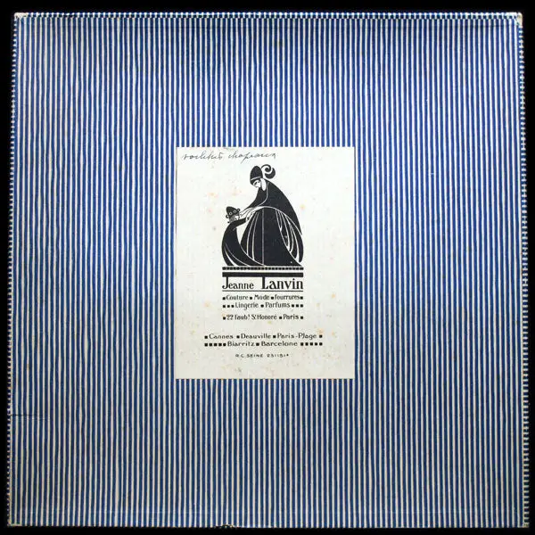 Boîte À Voilettes À Chapeaux De La Maison Jeanne Lanvin 1