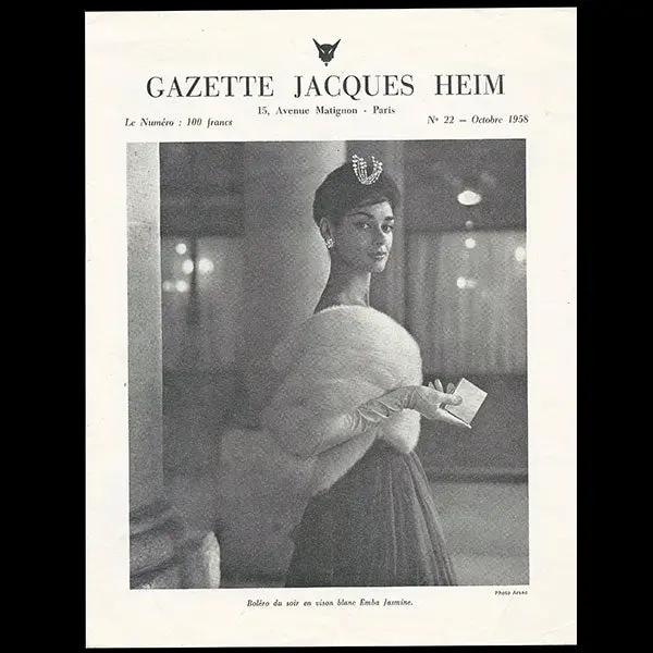 Heim - Gazette Jacques Heim, N°22 (1958, Octobre), Couverture D'arsac 1