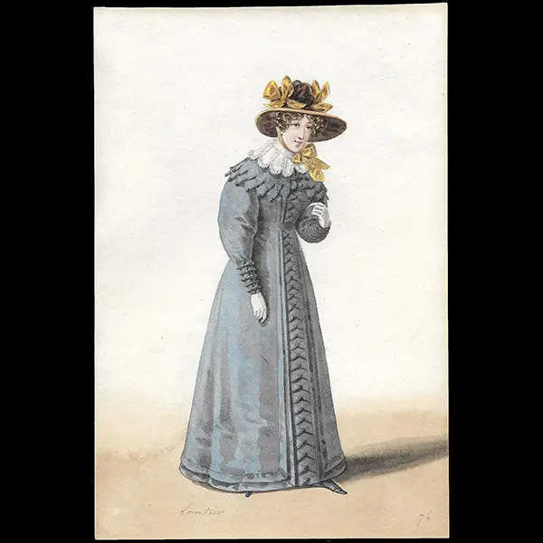 Dessin De Louis-Marie Lanté Pour Le Journal Des Dames Et Des Modes (1824) 1