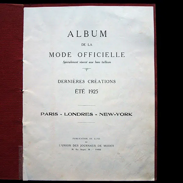 Album De La Mode Officielle, Été 1925 2