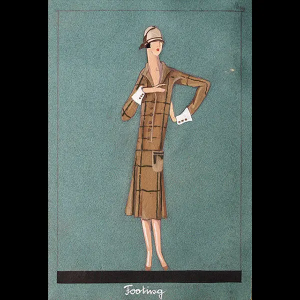 Jeanne Lanvin - Dessin De L'ensemble Footing (1925) 1