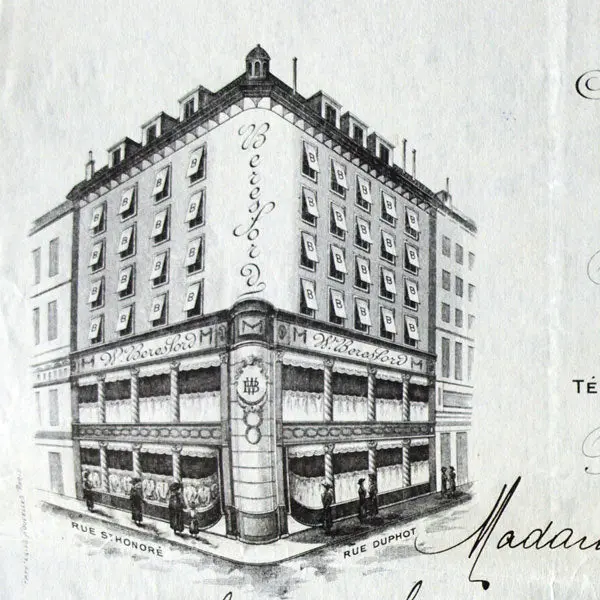 Facture De La Maison W. Beresford, 384 Rue Saint-Honoré À Paris 2