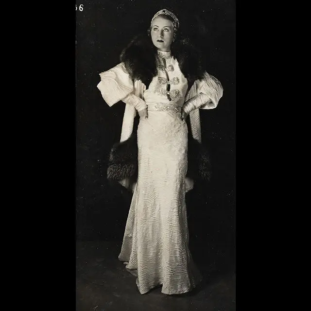 Agnès- Robe Du Soir Portée Au Bal De La Couture (1935) 1