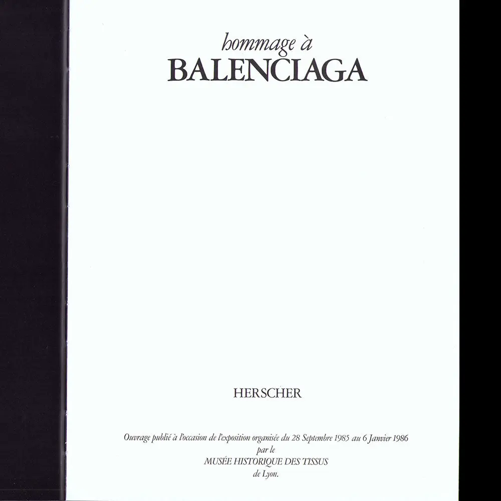 Hommage À Balenciaga (1985) 2