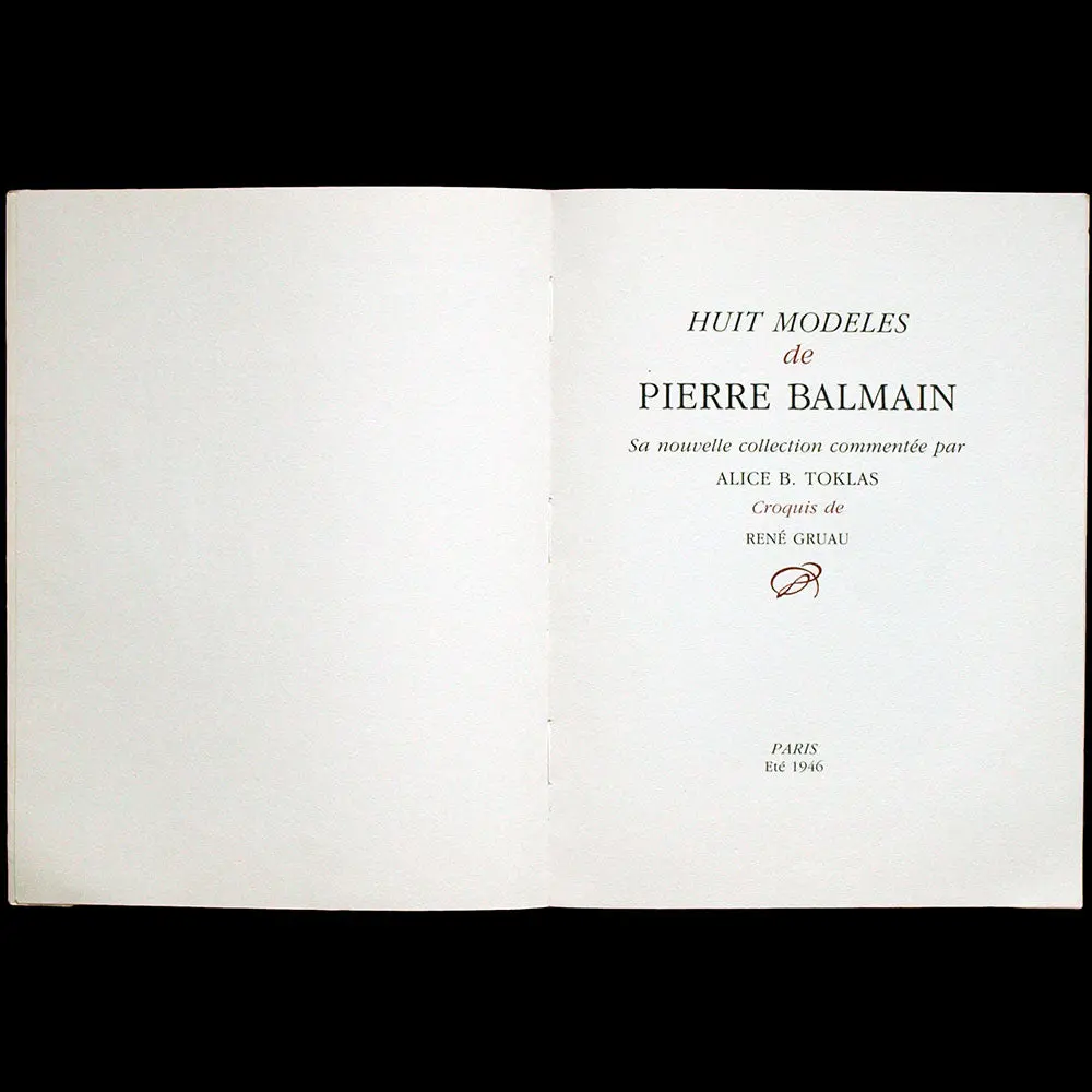 Pierre Balmain - A New French Style, Illustré Par René Gruau En 1946, Réédition De 1985 2