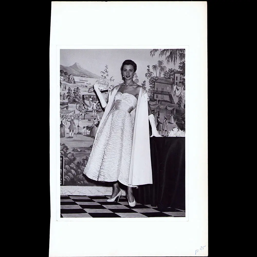 Pierre Balmain - Robe Biarritz En Tissu Robert Perrier (1953) 1