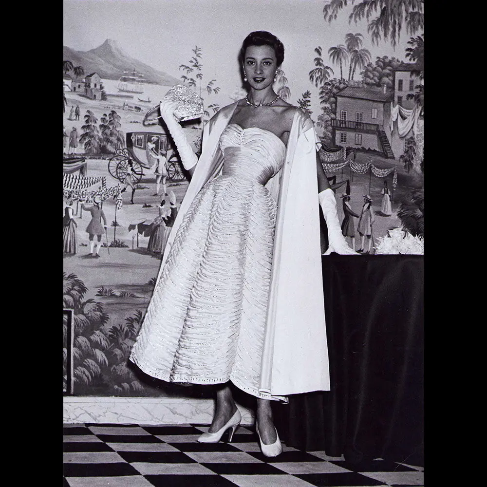 Pierre Balmain - Robe Biarritz En Tissu Robert Perrier (1953) 2