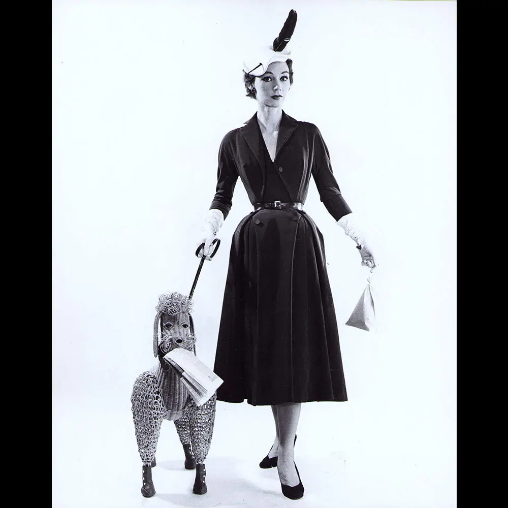 Pierre Balmain - Robe Moqueuse En Tissu Robert Perrier (1953) 2