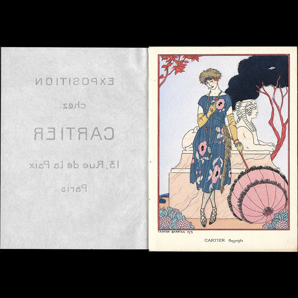 Cartier - Invitation De La Maison Cartier Illustrée Par George Barbier (1919) 2