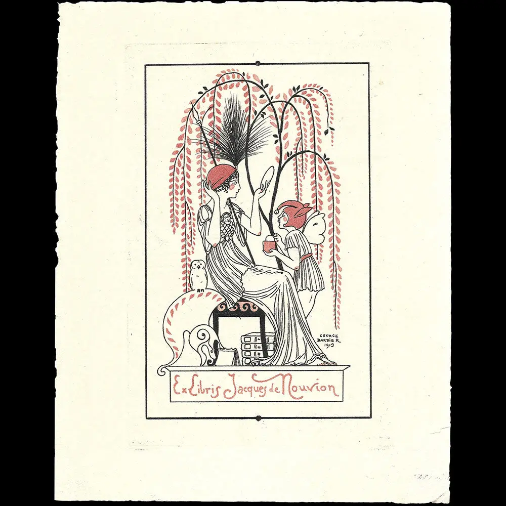 Barbier - Ex-Libris De Jacques De Nouvion Par George Barbier (1913) 1