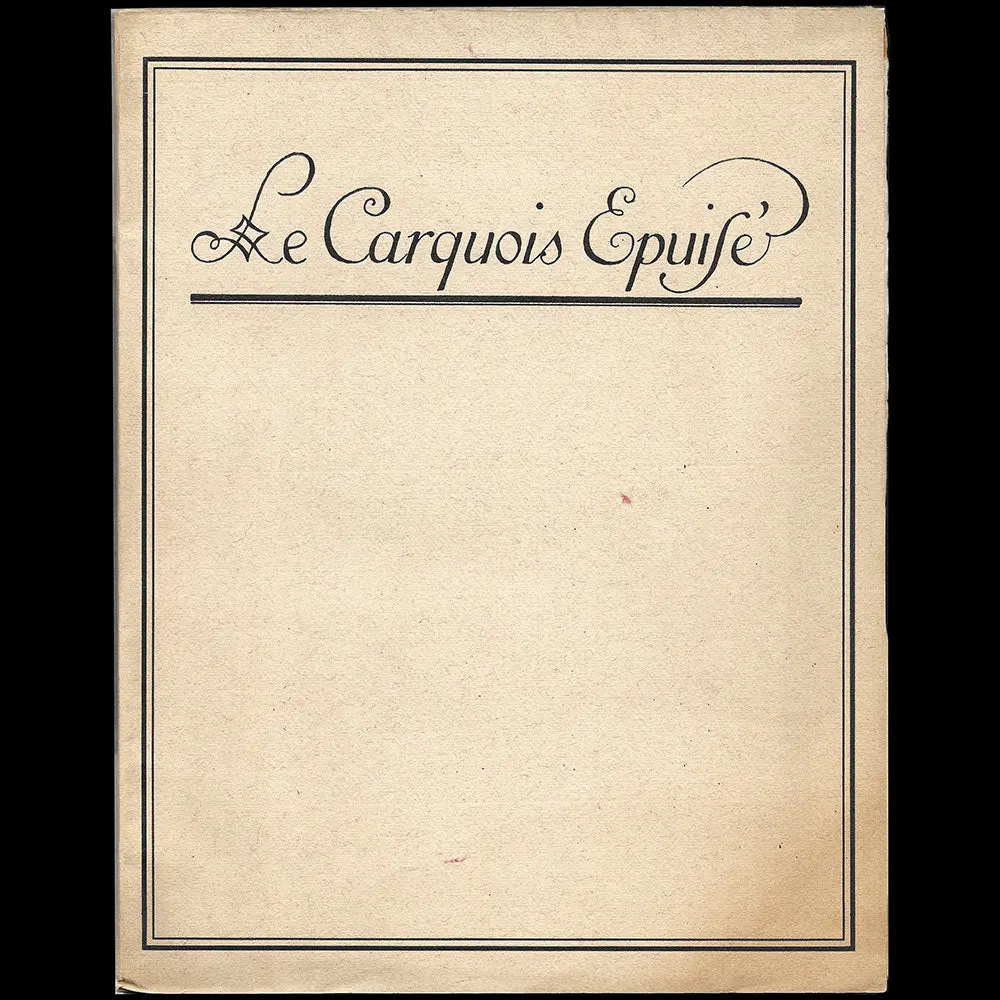 George Barbier - Le Carquois Epuisé, Avec Envoi (1922) 1