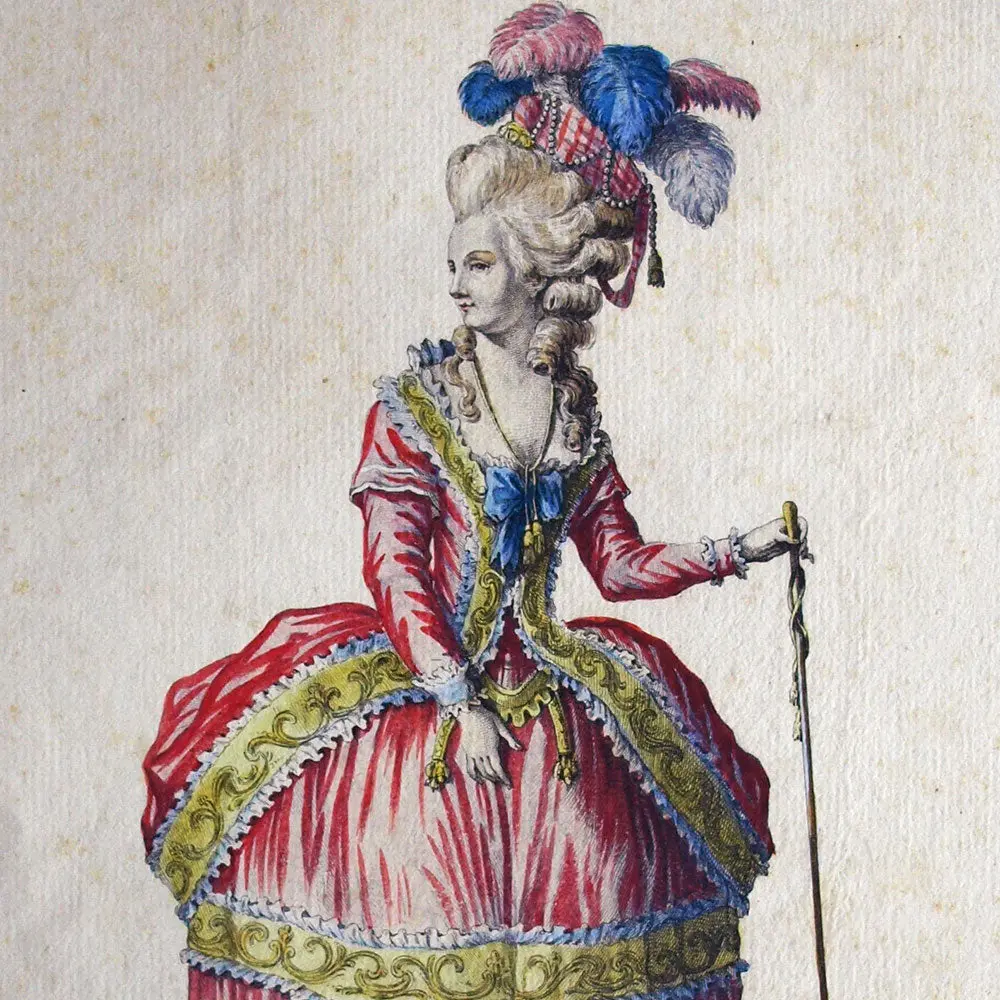 Basset - Robe À La Circasienne, 3Ème Cahier De La Collection D'habillements Modernes Et Galants (1779) 2
