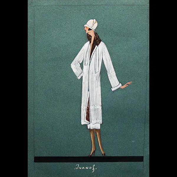 Jeanne Lanvin - Dessin Du Manteau Ivanof (1925) 1
