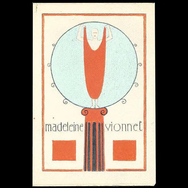 Vionnet - Dessin Original De Thayaht Pour Une Carte (Circa 1920) 1