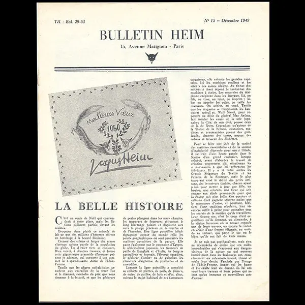 Heim - Bulletin Heim, N°15 (1949, Décembre) 1