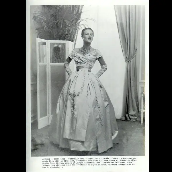 Christian Dior - Modèle Soirée Fleurie, 1955 1