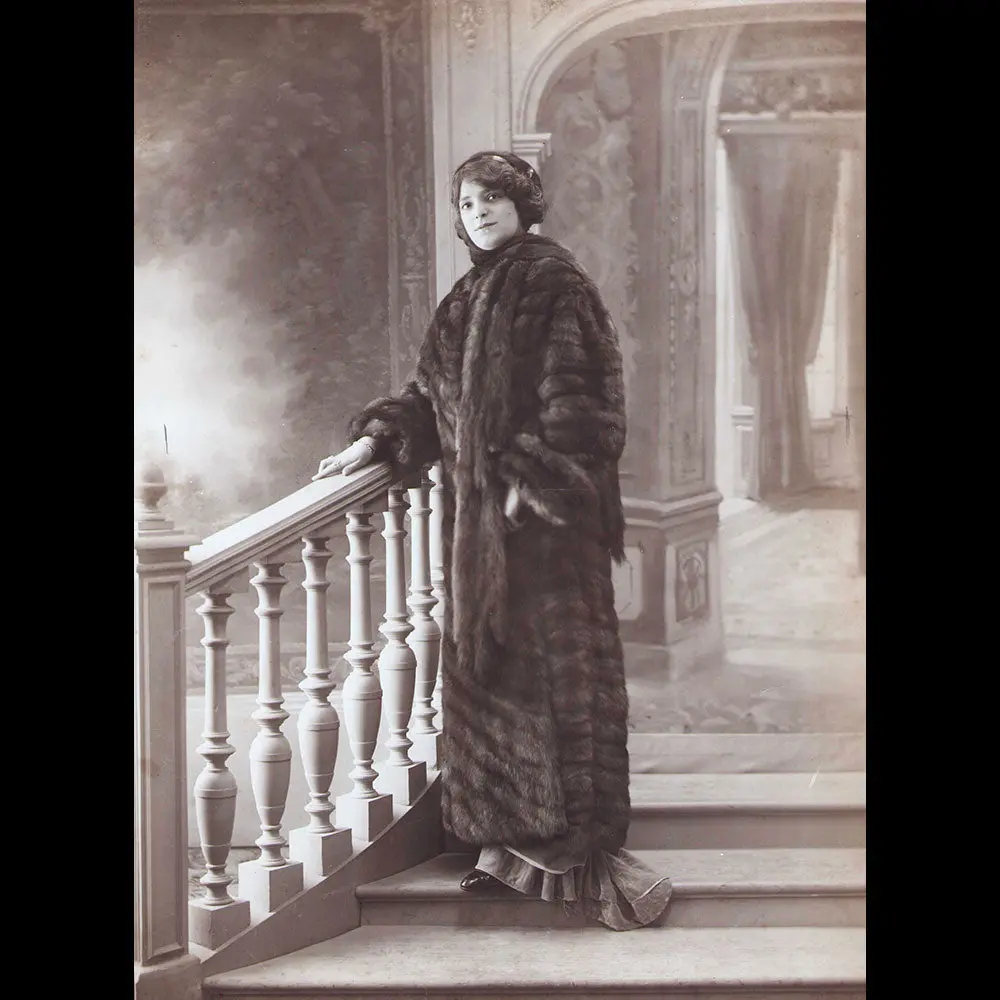 Bechoff-David - Manteau De Zibeline, Photographie Du Studio Felix (1913) 1