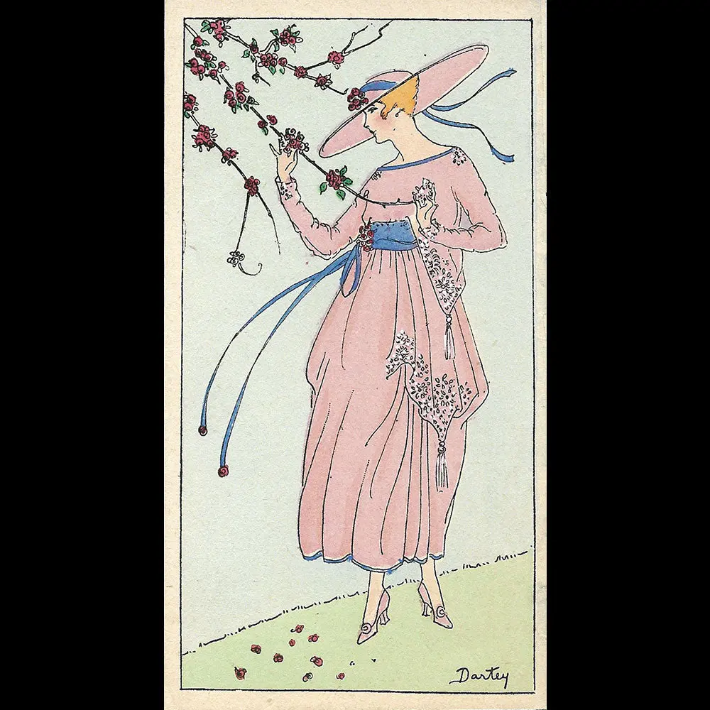 Les Elégances Parisiennes (Avril 1917) - Robe De Linon Rose De Beer 1