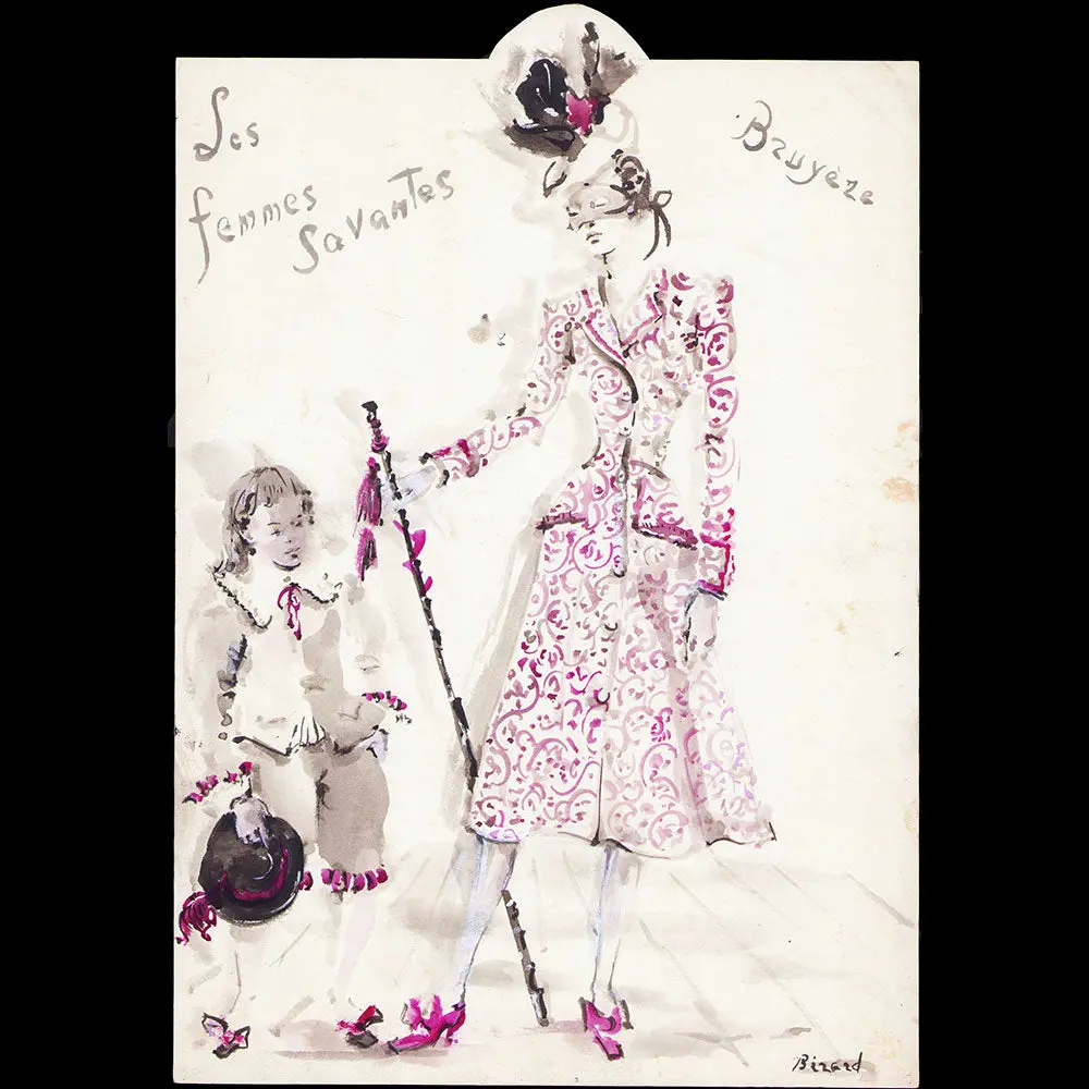 Bruyère - Ensemble De Jour, Dessin De Christian Bérard (1944) 1