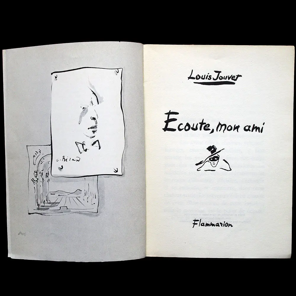Louis Jouvet - Ecoute Mon Ami, Couverture De Christian Bérard (1952) 2