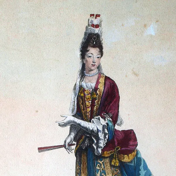 Trouvain - Madame La Marquise De Richelieu, Portrait En Mode (1694) 2