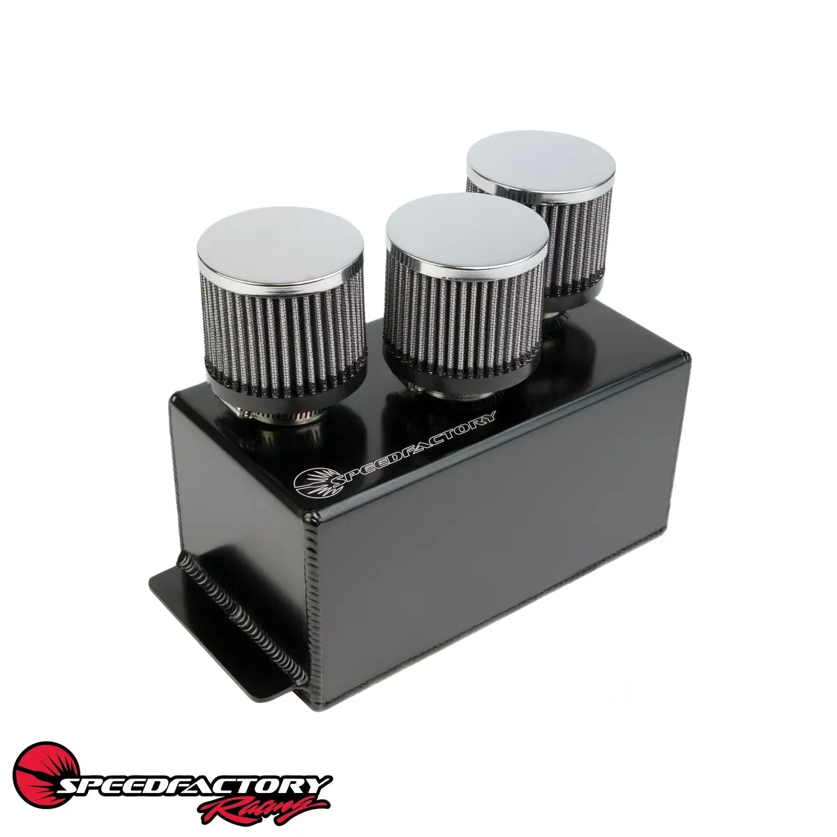 Speedfactory Racing 3-Filter Oil Catch Can - Black Edition 2
