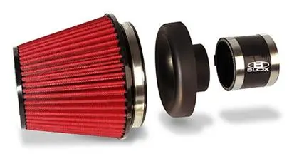 Blox Racing Performance Filter Kit W/ 3.0Inch Velocity Stack Air Filter And 3.0Inch Silicone Hose 1