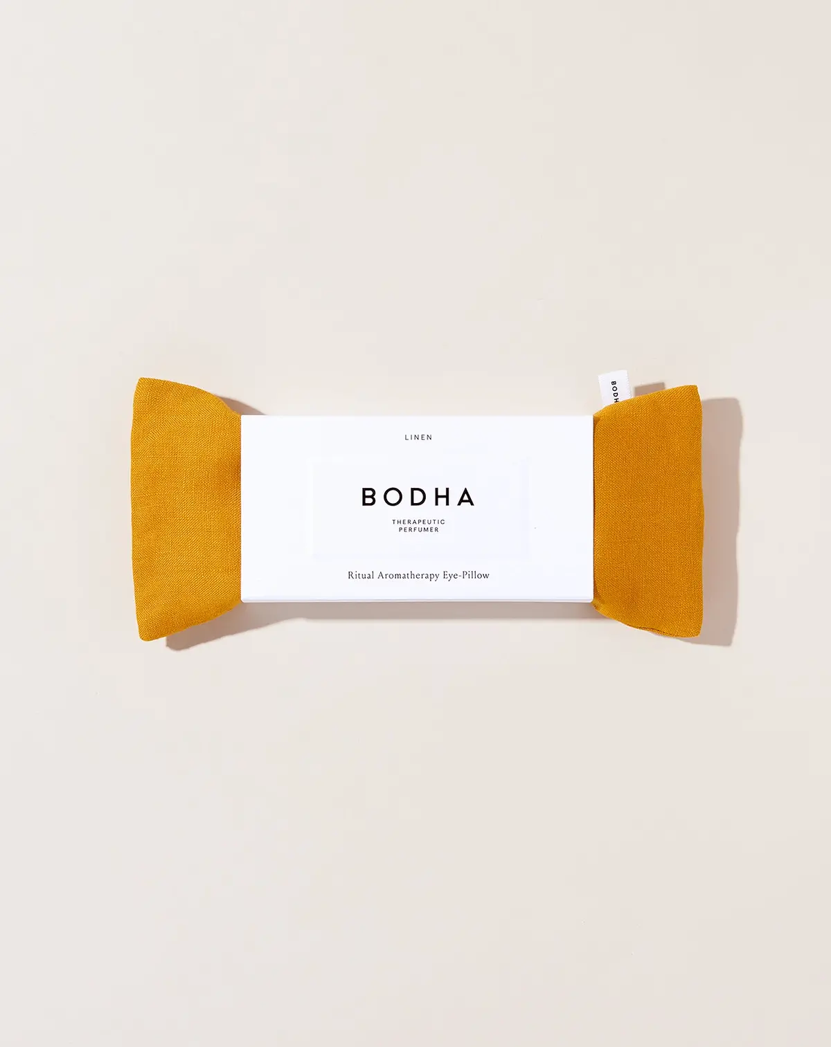 Linen Aromatherapy Eye Pillow In Gold 1