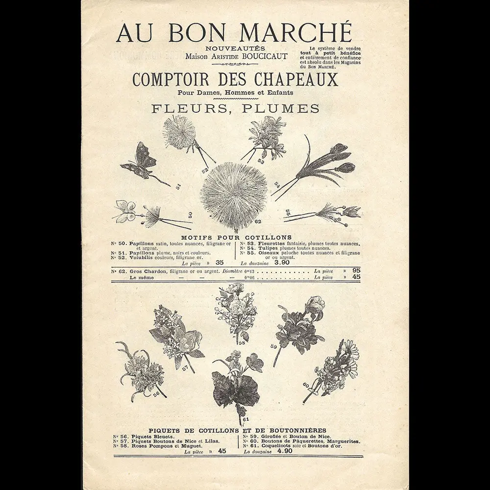Au Bon Marché - Comptoir Des Chapeaux (1890S-1900S) 1
