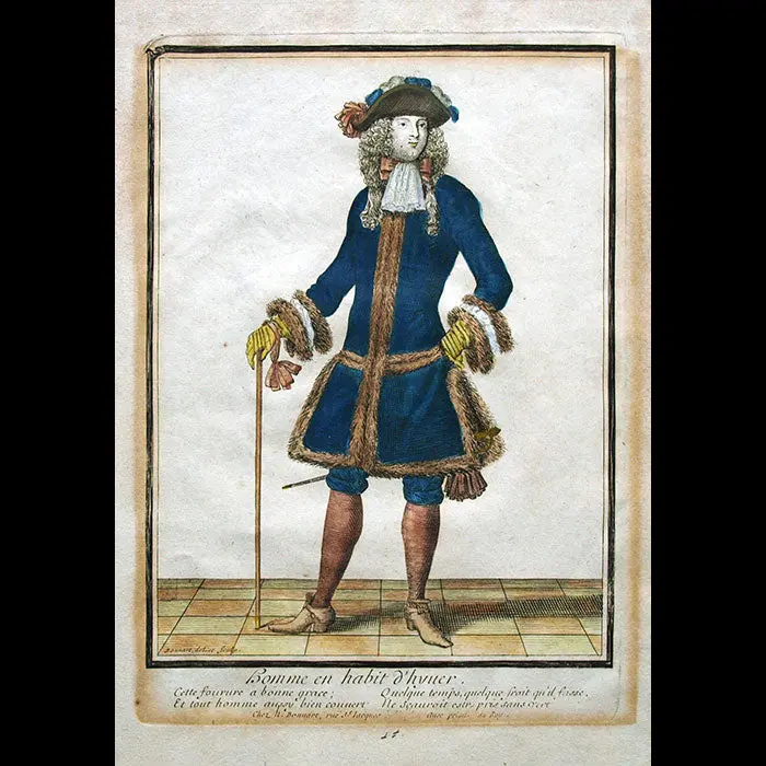 Bonnart - Homme En Habit D'hyver (Circa 1680S) 1