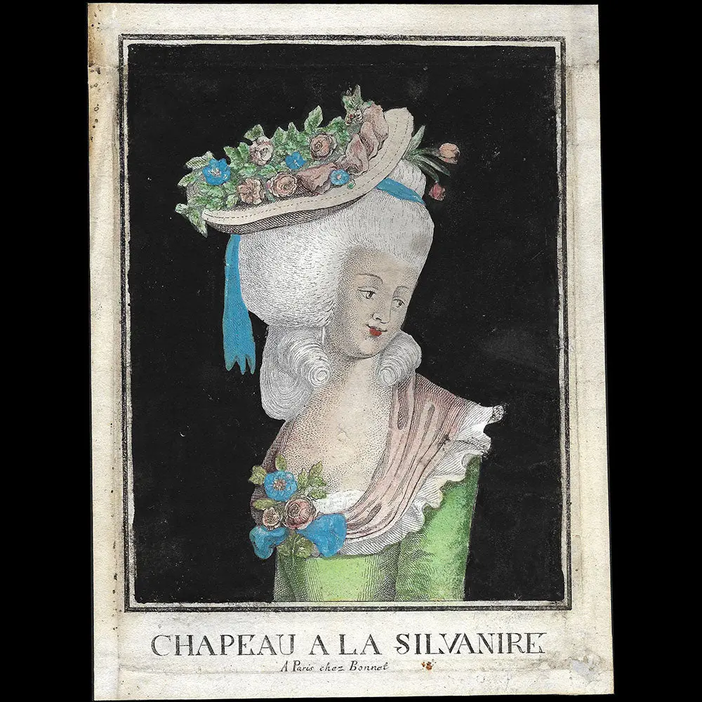 Bonnet - Chapeau À La Silvanire (Circa 1780) 1