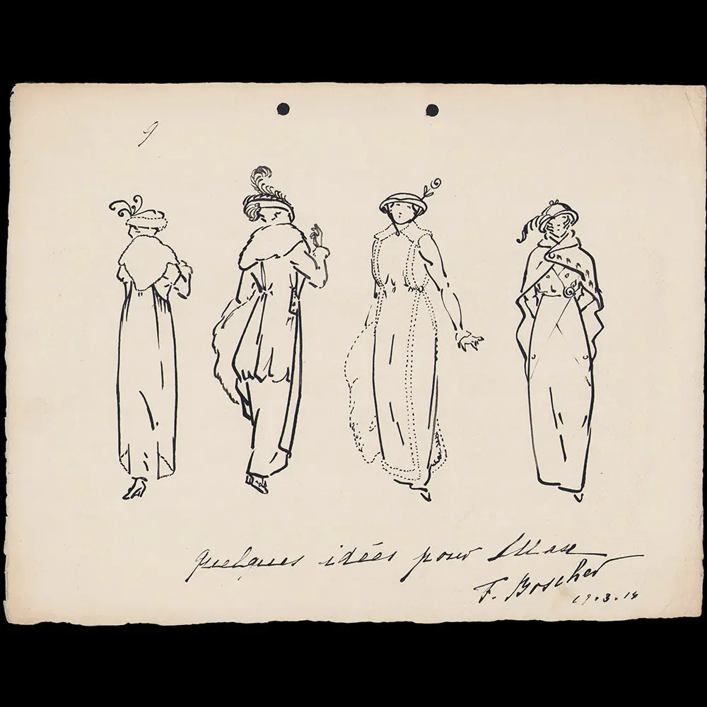 Fourrures Max - Quelques Idées Pour Max, Dessins De Ferdinand Boscher (1914) 2