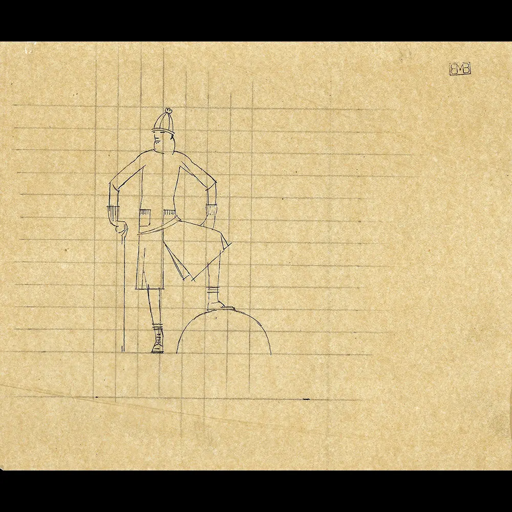 Mary Nowitzky - Projet De Publicité, Dessin De Bernard Boutet De Monvel (Circa 1926) 1