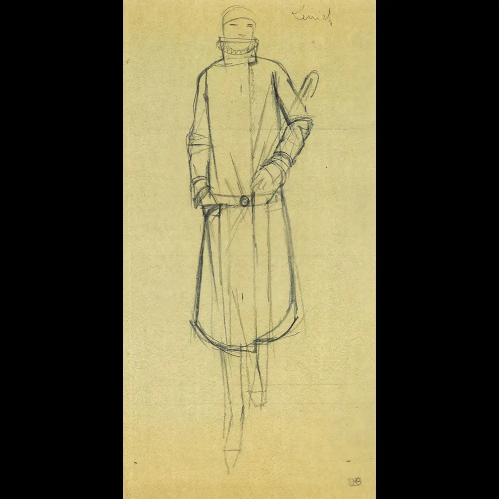 Lenief - Projet D'illustration, Dessin De Bernard Boutet De Monvel (Circa 1925) 1