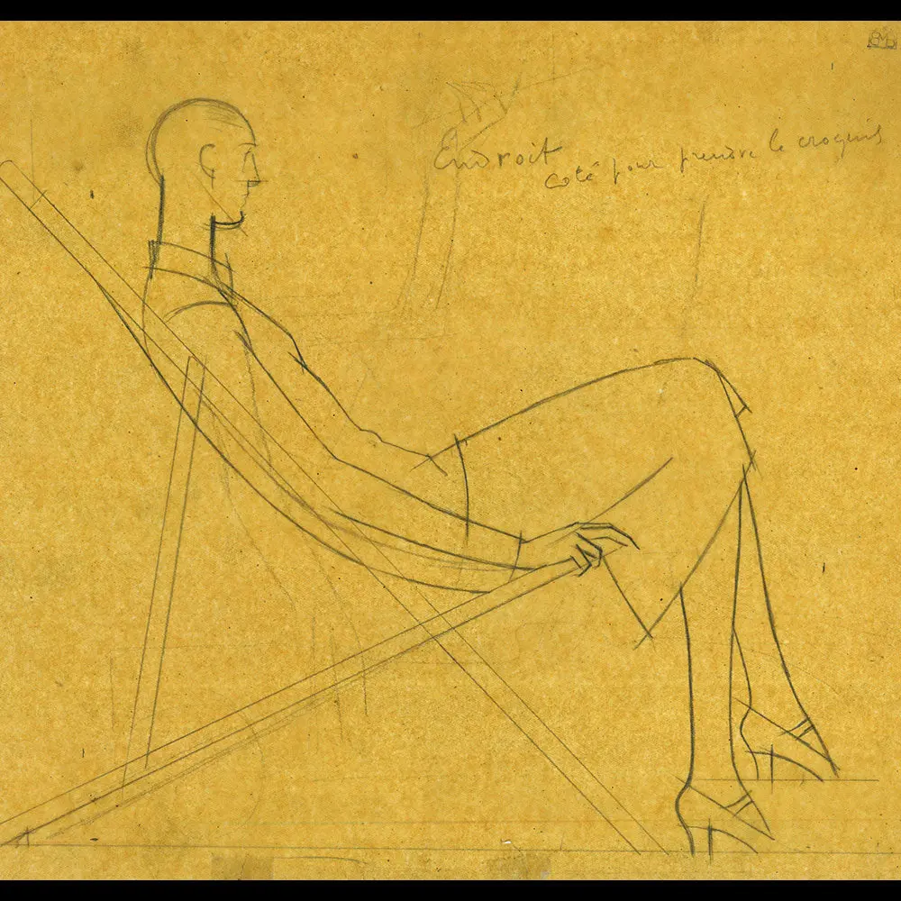 Lenief - Projet De Publicité Pour Hupmobile, Dessin De Bernard Boutet De Monvel (Circa 1929) 1