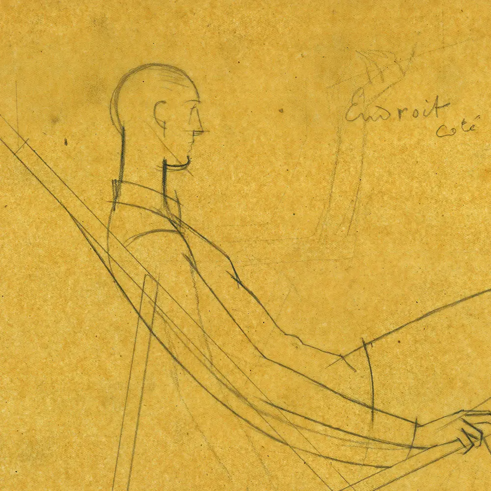 Lenief - Projet De Publicité Pour Hupmobile, Dessin De Bernard Boutet De Monvel (Circa 1929) 2