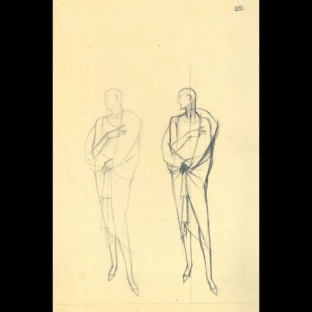 Molyneux - Projet De Publicité Pour Hupmobile, Dessin De Bernard Boutet De Monvel (Circa 1929) 1