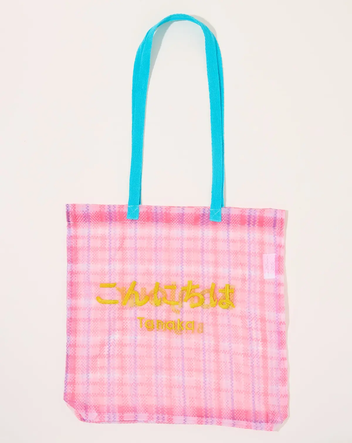 Organza Bonjour Tote Bag In Red 2