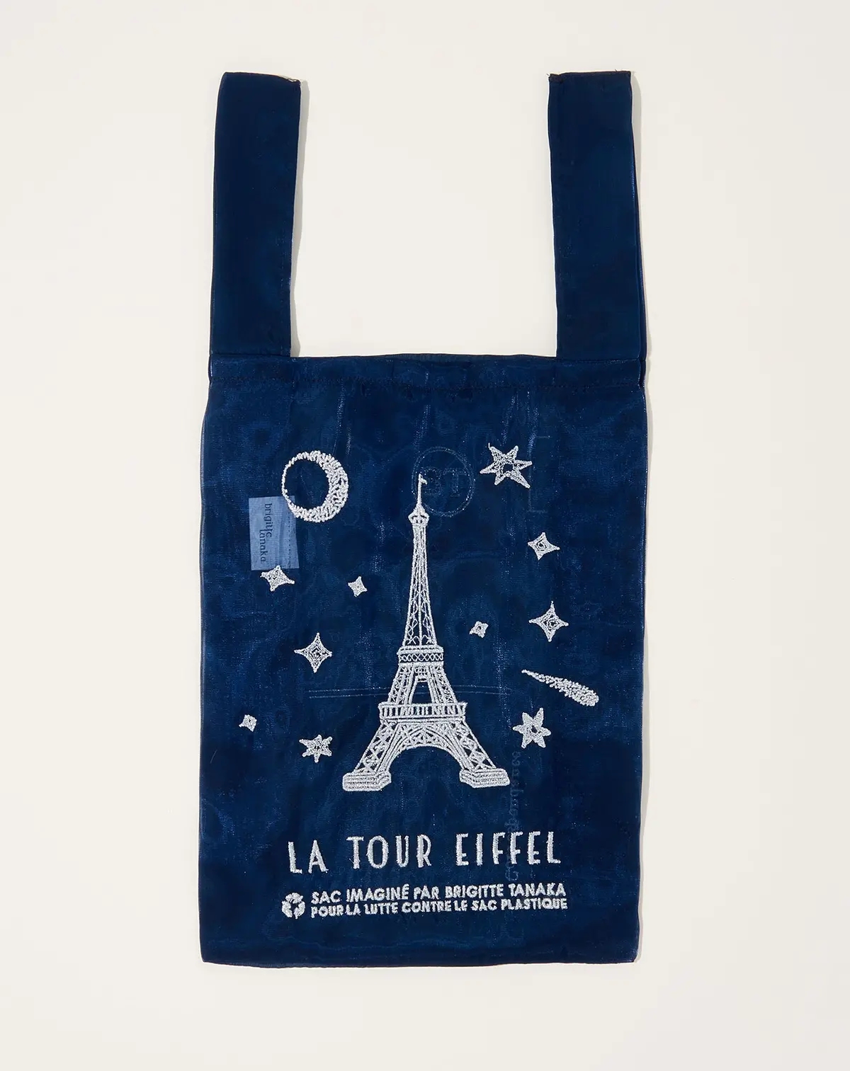 Organza Paris Tour Eiffel Tote In Blue Twinkle 1