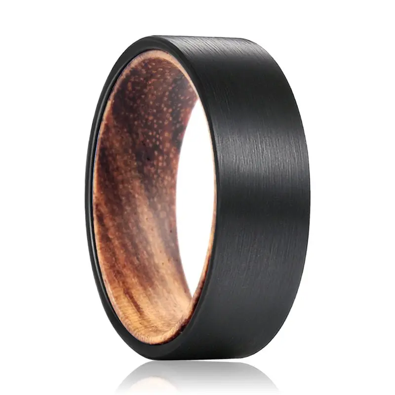 Brownport | Tungsten Ring Zebra Wood 1