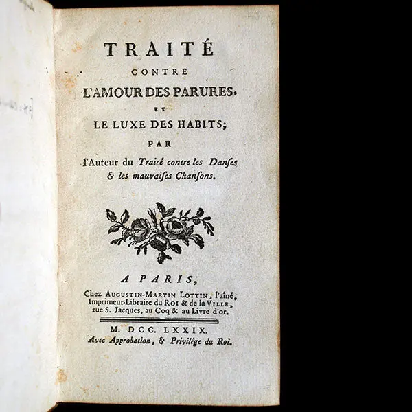 Gauthier - Traité Contre L'amour Des Parures Et Le Luxe Des Habits (1779) 2