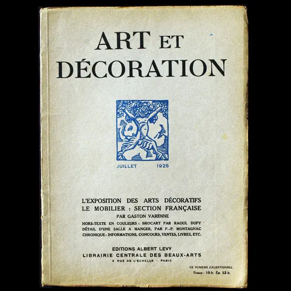 Art Et Décoration, L'exposition Des Arts Décoratifs : Le Mobilier, Section Française (Juillet 1925) 1