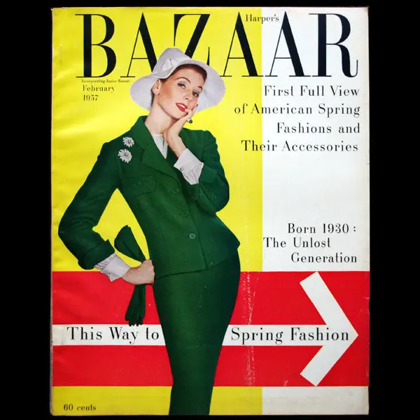 Harper's Bazaar (1957, Février), Couverture De Richard Avedon 1