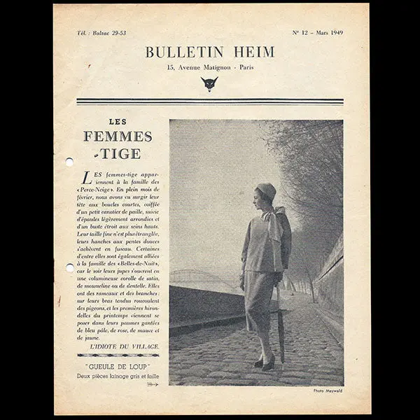 Heim - Bulletin Heim, N°12 (1949, Mars), Couverture De Maywald 1