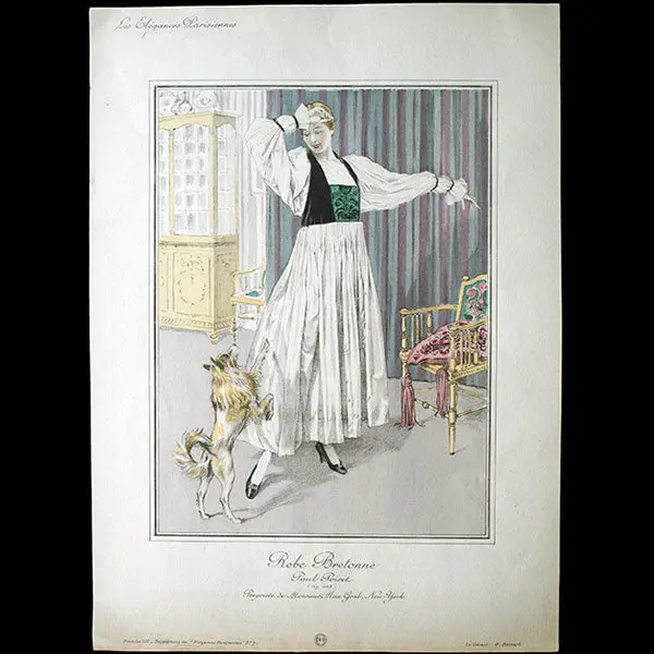 Paul Poiret - Robe Bretonne, Gravure Des Elégances Parisiennes (1916) 1