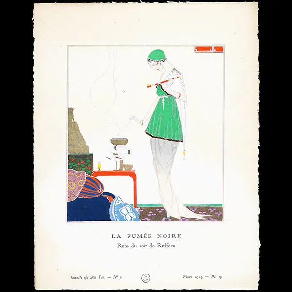 Gazette Du Bon Ton - La Fumée Noire, Robe Du Soir De Redfern, Planche De Louis Strimpl (N°3, 1914) 1