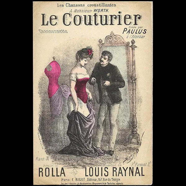 A Monsieur Worth, Le Couturier - Chanson Croustillante De Rolla Et Louis Raynal (1886) 1