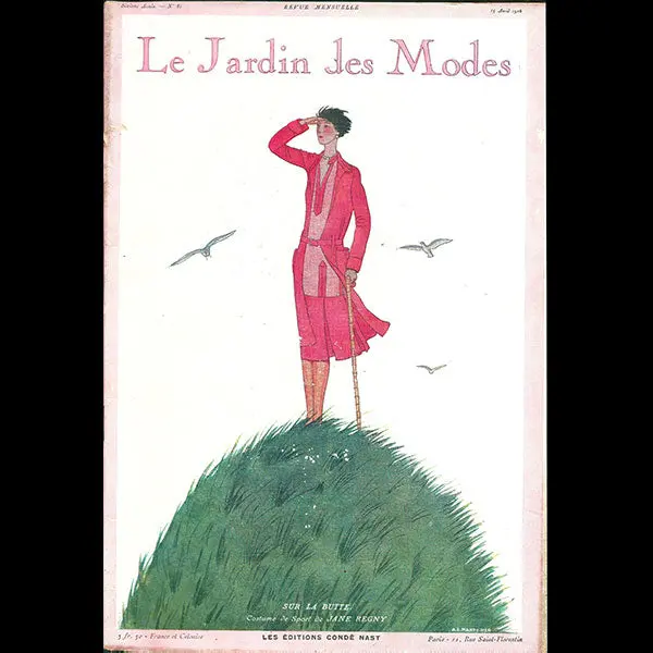 Le Jardin Des Modes, N°81, 15 Avril 1926, Couverture D'andré-Edouard Marty 1