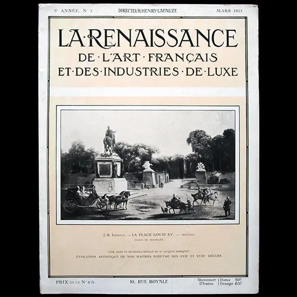 La Renaissance De L'art Français Et Des Industries Du Luxe - Le Chevalier D'orsay (Mars 1923) 1